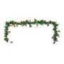 VEVOR Christmas Garland, 2750mm Artificial Christmas Garland with Light String, Faux Greenery Decoration with Berry Clusters, Pi