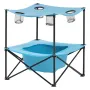 Folding Camping Table, Portable Outdoor Lightweight Picnic Table, 600D Oxford Fabric Waterproof Canvas Travel Beach Tables, with