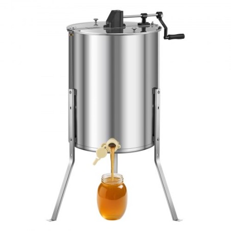 Manual Honey Extractor 4/8 Frame Honey Spinner Beekeeping Stainless Steel