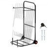 Folding Chair Rack Cart for 10 Chairs of 100 LBS Push-Style Chair Dolly