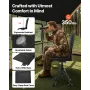 VEVOR Hunting Chair, 360° Silent Swivel, Foldable Portable Blind Chair, Heavy-Duty Steel Frame Ground Stool Seat, with Seat Cove