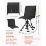 VEVOR Hunting Chair, 360° Silent Swivel, Foldable Portable Blind Chair, Heavy-Duty Steel Frame Ground Stool Seat, with Seat Cove