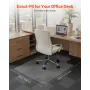 Chair Mat with Lip, 915 x 1225 mm Office Chair Mat for Low Pile Carpeted Floors, Plastic Floor Protector Rug with Studded, Non-S