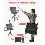 VEVOR Hunting Chair, 360° Silent Swivel, Foldbar Portable Blind Chair, Heavy Duty Stålramme Jordskammel Sæde med Armlæn,