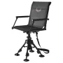 VEVOR Hunting Chair, 360° Silent Swivel, Foldbar Portable Blind Chair, Heavy Duty Stålramme Jordskammel Sæde med Armlæn,