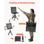 VEVOR Hunting Chair, 360° Silent Swivel, Foldable Portable Blind Chair, Heavy-Duty Steel Frame Ground Stool Seat with Anti-Sink 