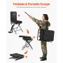 VEVOR Hunting Chair, 360° Silent Swivel, Foldable Lightweight Portable Blind Chair, Heavy-Duty Steel Frame Ground Stool Seat, wi