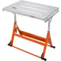 Welding Table 76.2 cm x 50.8 cm, 181.4 kg Load Capacity Steel Welding Workbench Table on Wheels, Folding Work Bench with Three 2