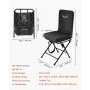 VEVOR Hunting Chair, 360° Silent Swivel, Foldable Lightweight Portable Blind Chair, Heavy-Duty Steel Frame Ground Stool Seat, wi