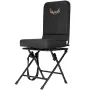 Hunting Chair, 360° Silent Swivel, Foldable Lightweight Portable Blind Chair, Heavy-Duty Steel Frame Ground Stool Seat, with Adj