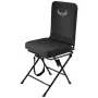 Hunting Chair, 360° Silent Swivel, Foldable Lightweight Portable Blind Chair, Heavy-Duty Steel Frame Ground Stool Seat, with Adj