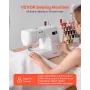 Computerized Sewing Machine, 60 Stitch Applications, with LED Screen, Foot Pedal and LED Light, Heavy-Duty Metal Frame, Digital 