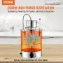 Essential Oil Still Water Distiller 49.2L with Thumper Keg & Water Pump