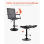 VEVOR Hunting Chair, 360° Silent Swivel, Lightweight Blind Chair, Heavy-Duty Steel Frame Ground Stool Seat, with Padded Armrests