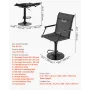 VEVOR Hunting Chair, 360° Silent Swivel, Lightweight Blind Chair, Heavy-Duty Steel Frame Ground Stool Seat, with Padded Armrests