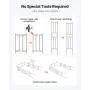 Garden Arbor, 2.4 (H) x 1.5 (W) x 0.4 (D) m Metal Archway, Sturdy Outdoor Trellis Arch with Stakes, Easy to Assemble, Pergola Ar