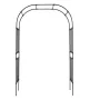 VEVOR Garden Arbor, 2.4 (H) x 1.5 (W) x 0.4 (D) m Metal Archway, Sturdy Outdoor Trellis Arch with Stakes, Easy to Assemble, Perg
