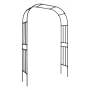 VEVOR Garden Arbor, 2.4 (H) x 1.5 (W) x 0.4 (D) m Metal Archway, Sturdy Outdoor Trellis Arch with Stakes, Easy to Assemble, Perg