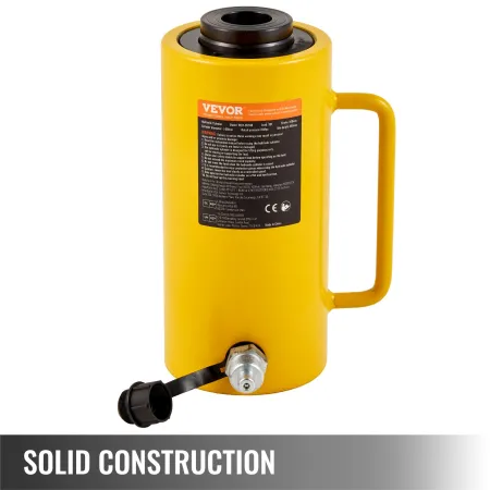 30Ton 10.2 cm Stroke Hollow Hydraulic Cylinder Jack 29937.1 kg Lift Cylinder Industrial Durable Automotive Body Bending