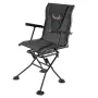 VEVOR Hunting Chair, 360° Silent Swivel, Foldable Portable Blind Chair, Heavy-Duty Steel Frame Ground Stool Seat, with Armrests,