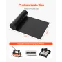 Heat Transfer Vinyl, 304.8 x 21336mm, Glossy Black HTV Iron on Vinyl Roll, Easy to Cut and Weed, Strong Adhesion, Compatible wit