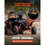 Winch Mount, Winch Capacity of 907-1633 kg, Trailer Hitch Winch Mount for Select Polaris Sportsman Models (2009 and Newer), 2 Mo