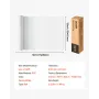 Heat Transfer Vinyl, 304.8 x 15240mm, Glossy White HTV Iron on Vinyl Roll, Easy to Cut and Weed, Strong Adhesion, Compatible wit
