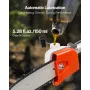 VEVOR Gas Pole Saw, 25CC 2 Stroke Gas Powered Pole Saws with 20.3 cm Cutting Bar, Cordless Tree Trimmer with 650ml Fuel Tank, 2 
