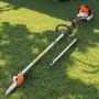 VEVOR Gas Pole Saw, 25CC 2 Stroke Gas Powered Pole Saws with 20.3 cm Cutting Bar, Cordless Tree Trimmer with 650ml Fuel Tank, 2 