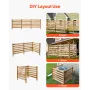 Wood Privacy-hegn, 36" B x 36" L, 3-panels lamel klimaanlæg