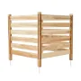 Wood Privacy-hegn, 36" B x 36" L, 3-panels lamel klimaanlæg