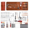 Leather Working Tools Kit 92 PCS Engraving Punching Stamping Sewing Tools