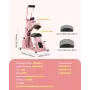 VEVOR Hat Heat Press Machine, med 2 stk udskiftelige plader, præcis temperatur og tidskontrol, Hat Press til HTV Iron On