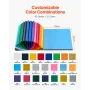 VEVOR Heat Transfer Vinyl, 80 Pack, 304.8 x 304.8mm, Assorted Colors HTV Iron on Vinyl Bundle, Easy to Cut and Weed, with Access