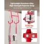 Fire Escape Ladder, 2-Story 4m Retractable Emergency Fire Ladder, Lightweight Aluminum Alloy Safety Escape Ladders with Sturdy P