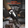 Air Hammer, 3500BPM Pneumatic Hammer with 70mm Stroke & 4PCS Chisels Round Shank, Pistol-Grip Compact Air Chisel Pneumatic Shove