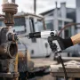 Air Hammer, 3500BPM Pneumatic Hammer with 70mm Stroke & 4PCS Chisels Round Shank, Pistol-Grip Compact Air Chisel Pneumatic Shove