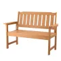 Outdoor Bench, 128 cm, 363 kg Weight Capacity for 2-3 Persons, Weatherproof Plastic Frame with Backrest and Wide Armrests, Outsi
