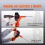 Dræning Auger 25ft, VVS SNAKE MED BORBINDELSE, PLUMBERS SNAKE