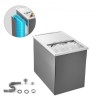 27.1L Drop in Ice Chest Ice Cooler Ice Bin Stainless Steel 455x305x385mm