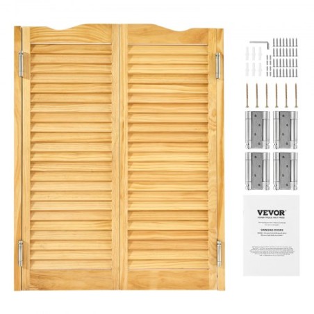 Swinging Cafe Doors 91.4x106.7 cm buet top fyrretræ med hængsler log