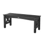 VEVOR Outdoor Bench, 113 cm, 272 kg Weight Capacity, Weatherproof Plastic Frame with Adjustable Level Footpads and Thick Leg, Ou