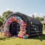 Inflatable Nightclub, 5 x 4 x 3.8 m Inflatable Party Tent with 680W Blower & Sandbag, Ventilated Blow up Night Club with 2 Windo