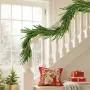Christmas Garland, 1828 mm Realistic Norfolk Pine Garland, Evergreen Real Touch Artificial Faux Greenery Garlands, for Holiday I