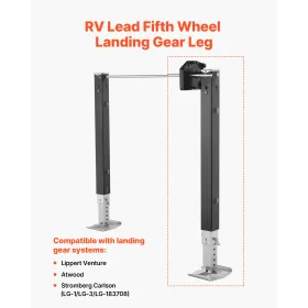 VEVOR RV Lead Fifth Wheel Landing Gear Ben 179013, 825 mm 5th Wheel Landing Gear Universal Erstatning Kompatibel med Lippert V