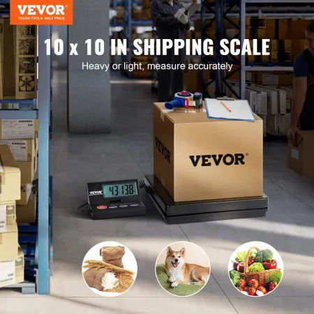 Shipping Scale Digital Postal Scale 49.9 kg x 2 g, AC/DC Package LCD