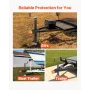 Trailer Lock, Fits 47.5, 50.6 & 58.6 mm Straight Tongue Ball Couplers, Heavy Duty Hitch Lock with 4 Keys Secures Security Chains