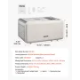 Automatic Ice Cream Maker with Built-in Compressor, 2 Quart No Pre-freezing Gelato Maker, Electric Sorbet-Maker, 3 Modes Compres