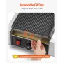 Commercial Panini Grill, 1800W Electric Sandwich Panini Maker, Stainless Steel Sandwichs Press Grill with Handle and Temp Contro