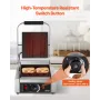VEVOR Commercial Panini Grill, 1800W Electric Sandwich Panini Maker, Stainless Steel Sandwichs Press Grill with Handle and Temp 